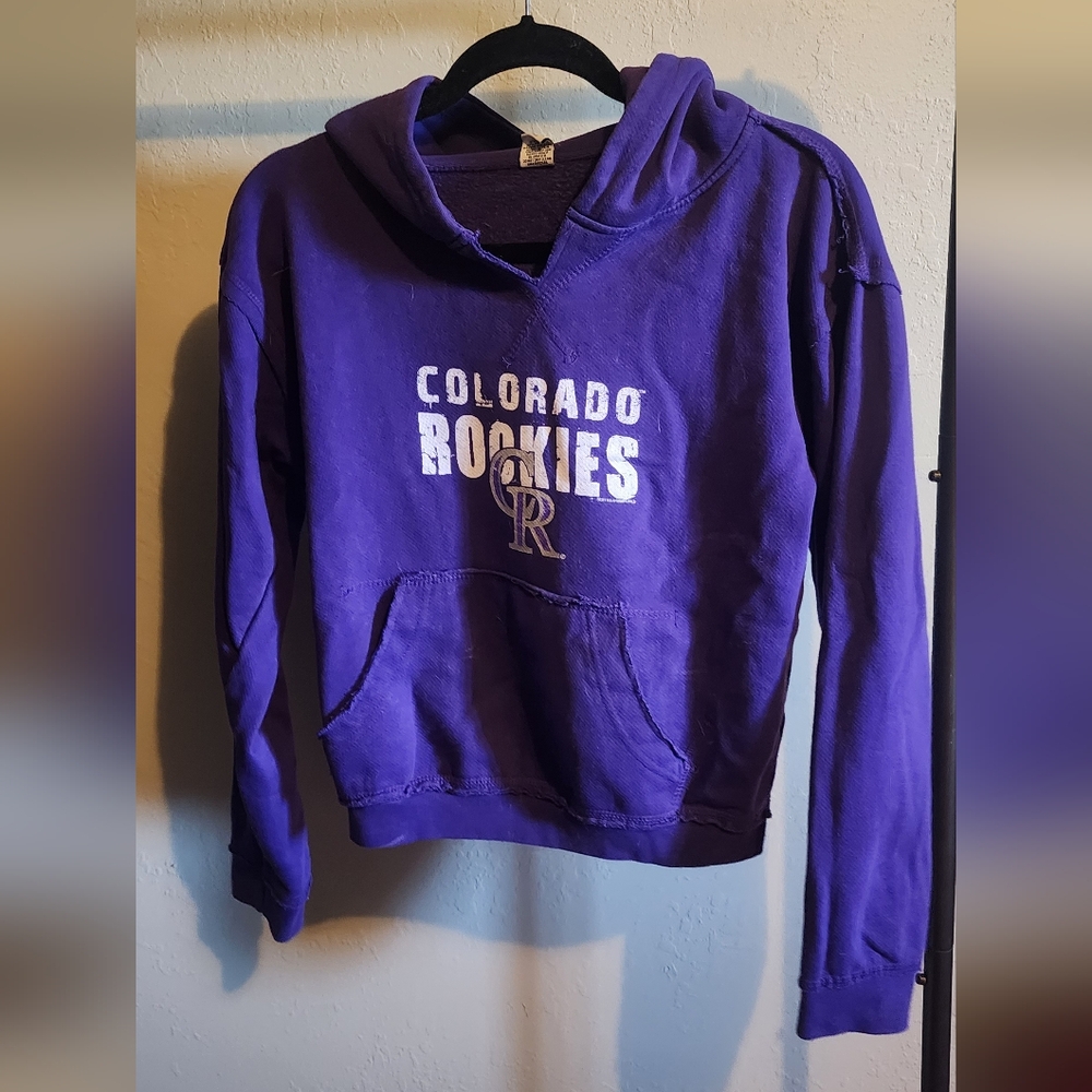 Colorado Rockies cropped hoodie
